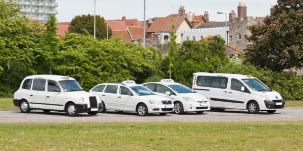 white taxis at Southampton, large or small same price